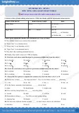 Đề thi học kì 2 Tiếng Anh 6 iLearn Smart World - Đề số 3
